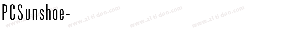 PCSunshoe字体转换