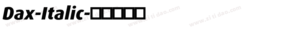 Dax-Italic字体转换