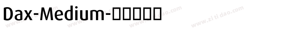 Dax-Medium字体转换