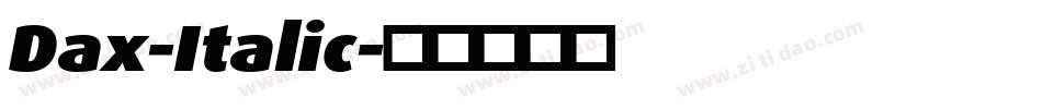 Dax-Italic字体转换