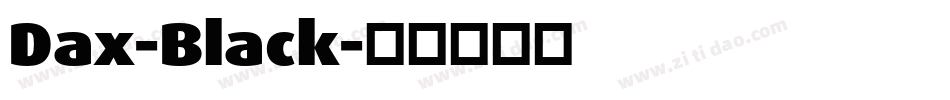 Dax-Black字体转换