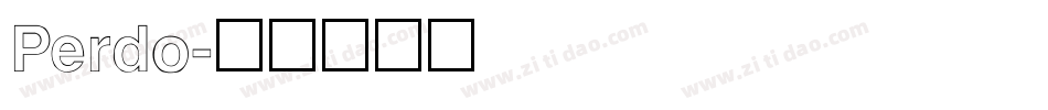 Perdo字体转换