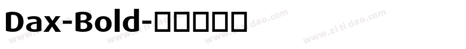 Dax-Bold字体转换