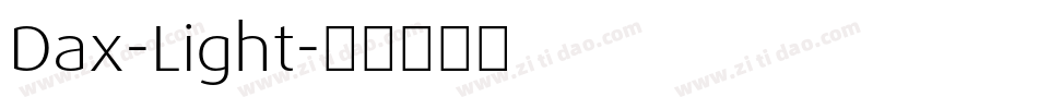 Dax-Light字体转换