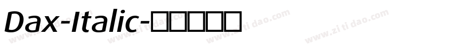 Dax-Italic字体转换