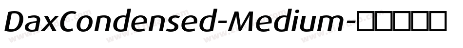 DaxCondensed-Medium字体转换