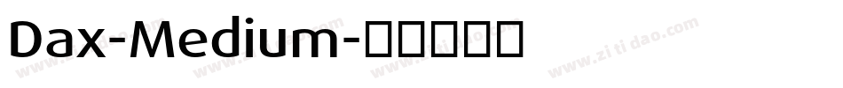 Dax-Medium字体转换