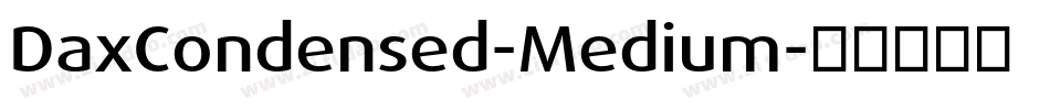 DaxCondensed-Medium字体转换