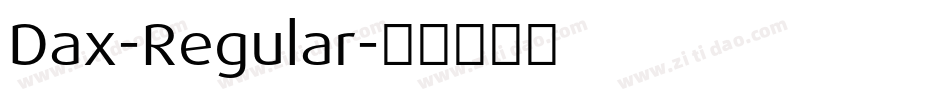 Dax-Regular字体转换