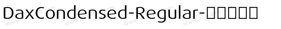 DaxCondensed-Regular字体转换