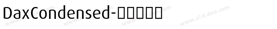 DaxCondensed字体转换