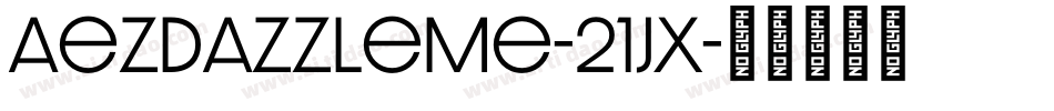 AezDazzleMe-21jX字体转换