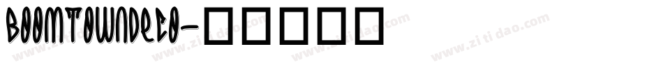 BoomtownDeco字体转换