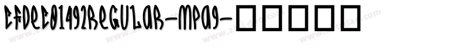 CfDeco1492Regular-mpa9字体转换