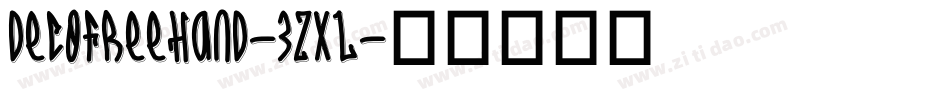 DecoFreehand-3zXL字体转换