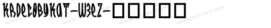 KrDecoByKat-w3eZ字体转换