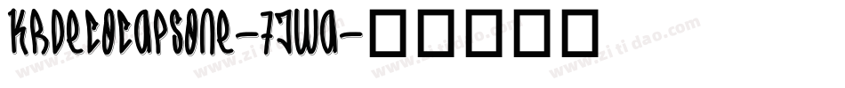 KrDecoCapsOne-7jWA字体转换 KrDecoCapsOne-7jWA字体转换