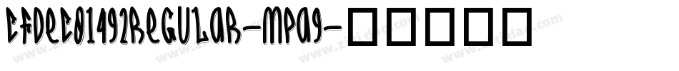 CfDeco1492Regular-mpa9字体转换