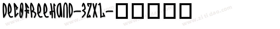 DecoFreehand-3zXL字体转换