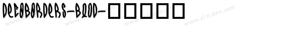 Decoborders-Bq0d字体转换