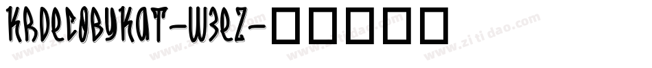 KrDecoByKat-w3eZ字体转换
