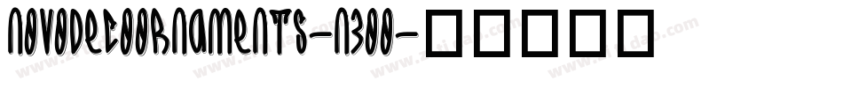 NovoDecoOrnaments-n3OO字体转换 NovoDecoOrnaments-n3OO字体转换