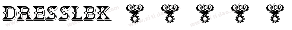 DRESSLBK字体转换