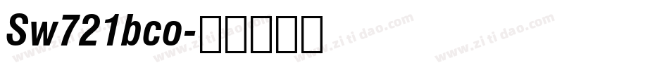 Sw721bco字体转换