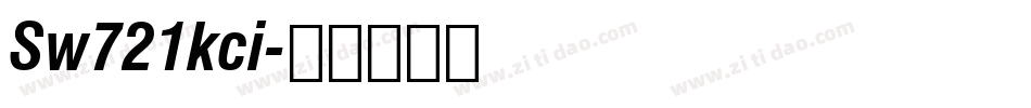 Sw721kci字体转换