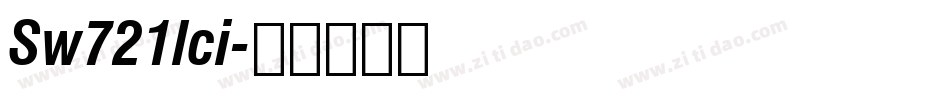 Sw721lci字体转换