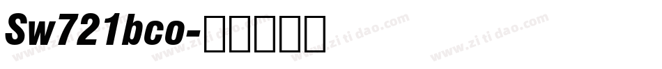 Sw721bco字体转换