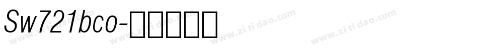 Sw721bco字体转换