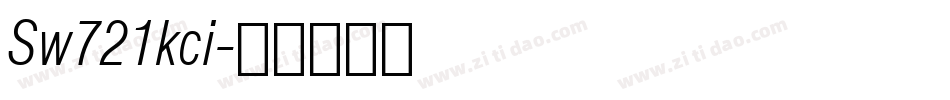 Sw721kci字体转换