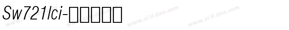 Sw721lci字体转换