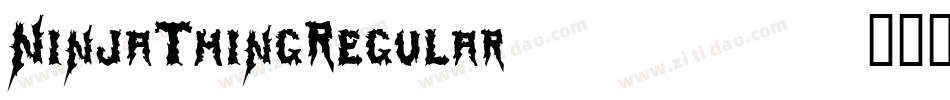 NinjaThingRegular-8522字体转换