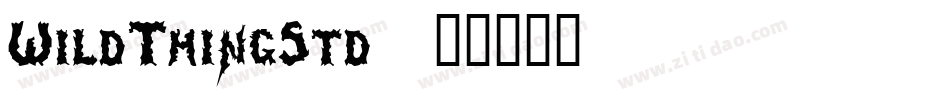 WildThingStd字体转换