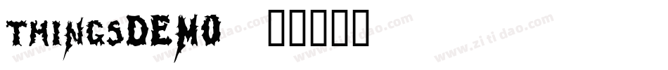 thingsDEMO字体转换