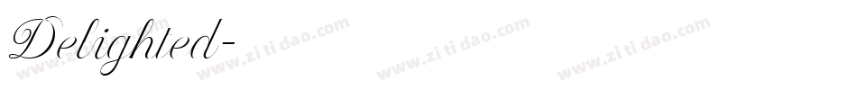 Delighted字体转换