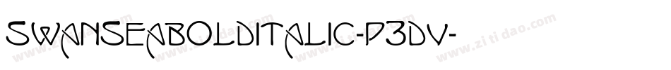 SwanseaBoldItalic-p3Dv字体转换