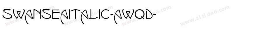 SwanseaItalic-AwqD字体转换
