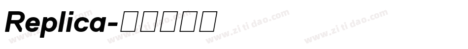 Replica字体转换