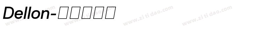 Dellon字体转换