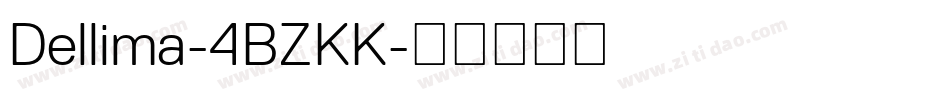 Dellima-4BZKK字体转换