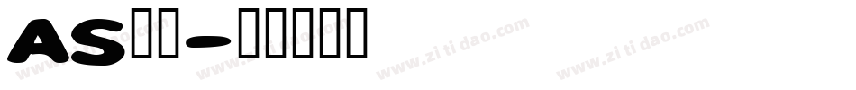 AS字库字体转换