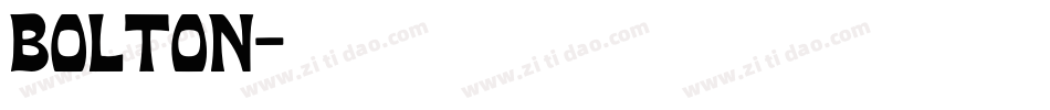 Bolton字体转换