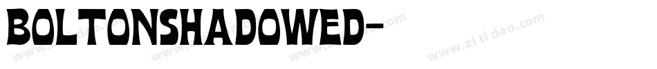 BoltonShadowed字体转换