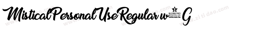MisticalPersonalUseRegular-w1GpP字体转换