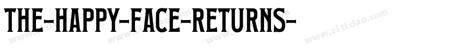 The-Happy-Face-Returns字体转换