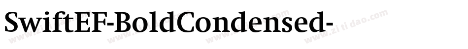 SwiftEF-BoldCondensed字体转换