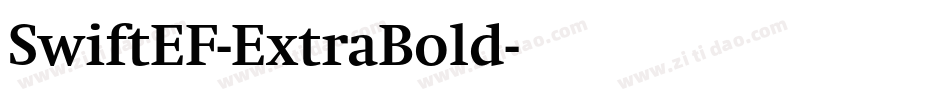 SwiftEF-ExtraBold字体转换